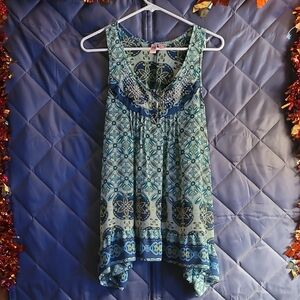 Dolled Up Navy and Olive Floral Dress